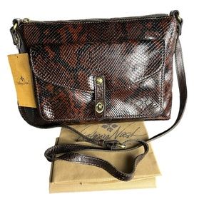 Patricia Nash Brown and Black Crossbody Bag